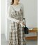 チェックティアードキャミワンピ