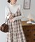 チェックティアードキャミワンピ