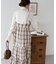 チェックティアードキャミワンピ
