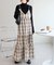 チェックティアードキャミワンピ