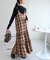 チェックティアードキャミワンピ