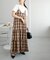 チェックティアードキャミワンピ