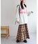 チェックティアードキャミワンピ