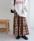 チェックティアードキャミワンピ