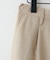 【ユニセックス】テックリネンワイドテーパードパンツ