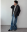 【新色追加/ユニセックス】デニムタックワイドパンツ