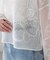 スカシ刺繍花柄プルオーバー