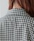 ギンガムギャザー使い半袖シャツ