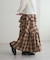 【umm.】チェックフリルスカート
