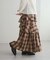 【umm.】チェックフリルスカート