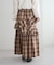 【umm.】チェックフリルスカート