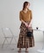 【umm.】チェックフリルスカート