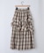 【umm.】チェックフリルスカート