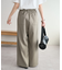 杢調デザインワイドパンツ