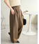 杢調デザインワイドパンツ