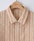 【ユニセックス】ドビーマルチストライプ半袖シャツ