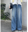 ライトデニムワイドパンツ