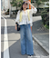 ライトデニムワイドパンツ