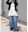 ライトデニムワイドパンツ