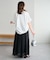 シアーボリュームフレアスカート