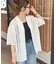 【ユニセックス】総レース開襟オーバーシャツ