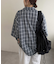 【ユニセックス】オンブレチェックオーバーシャツ