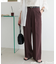 タックストレートパンツ