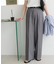 タックストレートパンツ