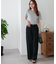 タックストレートパンツ