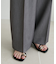 タックストレートパンツ