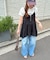 アシメヘムレースキャミチュニック