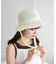 レース編みスリットハット