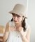 レース編みスリットハット