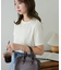立体ジャガード5分袖