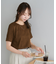 立体ジャガード5分袖