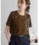立体ジャガード5分袖