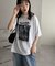 【WEB限定】THROUGH WHISPEREDモノクロフォトビッグ半袖Tシャツ