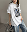 【WEB限定】THROUGH WHISPEREDモノクロフォトビッグ半袖Tシャツ