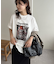 【WEB限定】THROUGH WHISPEREDモノクロフォトビッグ半袖Tシャツ