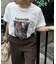 【WEB限定】THROUGH WHISPEREDモノクロフォトビッグ半袖Tシャツ