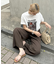【WEB限定】THROUGH WHISPEREDモノクロフォトビッグ半袖Tシャツ