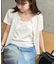 【umm.】小花柄パターンメッシュアンサンブル
