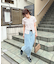 【umm.】小花柄パターンメッシュアンサンブル
