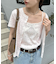 【umm.】小花柄パターンメッシュアンサンブル