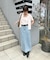 【umm.】小花柄パターンメッシュアンサンブル