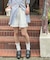 【umm.】フリルレースショートパンツ