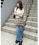 【umm.】チェックバルーンミニスカート