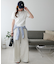【新色追加/サイズ展開あり/春夏素材】ライトオンス裏毛センタープレスワイドパンツ