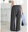 【新色追加/サイズ展開あり/春夏素材】ライトオンス裏毛センタープレスワイドパンツ