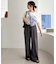 【新色追加/サイズ展開あり/春夏素材】ライトオンス裏毛センタープレスワイドパンツ
